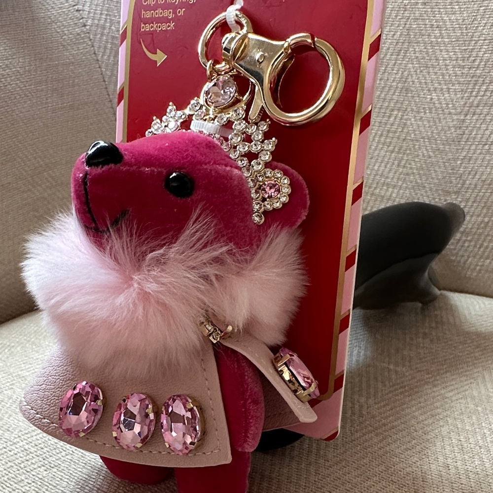Piper Pink Royal Bear Keychain - Picture 4 of 10
